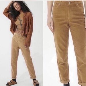 BDG High Rise Corduroy Mom Pant - TAN - Size 29